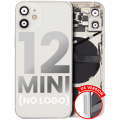 Back Housing W/ Small Components Pre-Installed Compatible For iPhone 12 Mini (US Version) (No Logo) (Aftermarket Plus) (White)