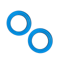 Casper Camera Lens Protector Compatible For iPhone 13 / 13 Mini (Blue) (Clear)