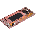 OLED Assembly With Frame Compatible For Samsung Galaxy S10 (Refurbished) (Flamingo Pink)