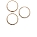 Back Camera Bezel Ring Only Compatible For iPhone 16 Pro / 16 Pro Max (Desert Titaniuml) (3 Piece Set)