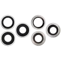 Back Camera Lens With Bracket & Bezel Compatible For iPhone 16 Pro / 16 Pro Max (Natural Titanium) (3 Piece Set) (Premium)