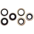 Back Camera Lens With Bracket & Bezel Compatible For iPhone 16 Pro / 16 Pro Max (Desert Titanium) (3 Piece Set) (Premium)