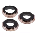Back Camera Lens With Bracket & Bezel Compatible For iPhone 16 Pro / 16 Pro Max (Desert Titanium) (3 Piece Set) (Premium)