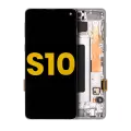 OLED Assembly With Frame Compatible For Samsung Galaxy S10 (Refurbished) (Prism White)