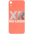 Back Cover Glass Compatible For iPhone XR (No Logo) (Coral)