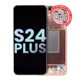 OLED Assembly With Frame Compatible For Samsung Galaxy S24 Plus 5G (US & International Version) (Service Pack) (Sandstone Orange)